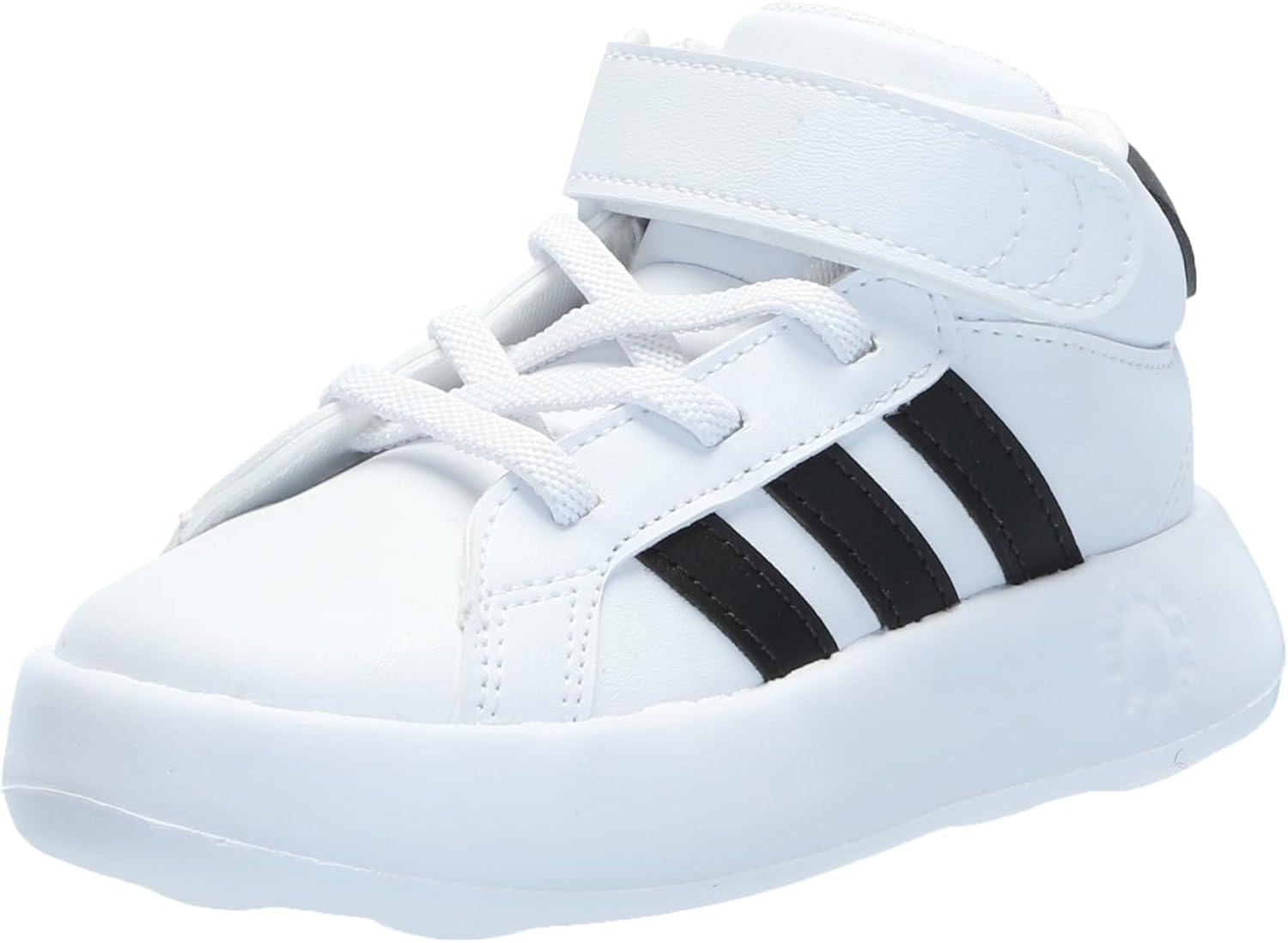 Детские кроссовки adidas Grand Court Mid Top унисекс, белый/черный