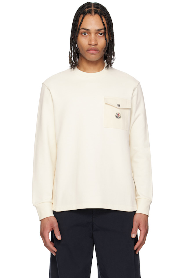 

Хлопковый кардиган с карманами Moncler, белый