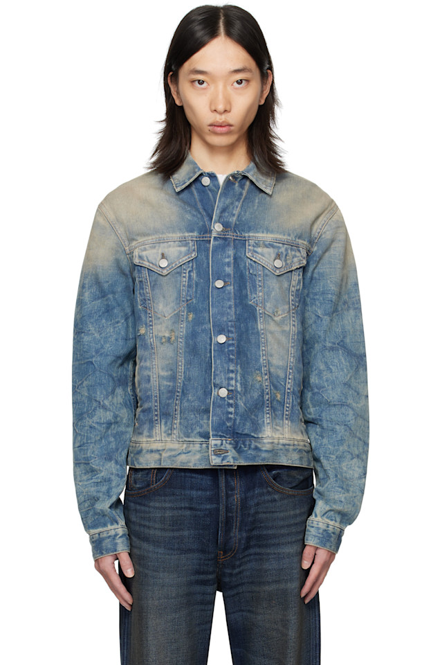 

Acne Studios Синяя джинсовая куртка "Золотая жила" 2006 года