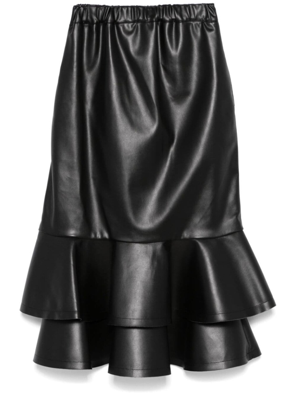 

Юбка миди с оборками Comme Des Garçons, черный