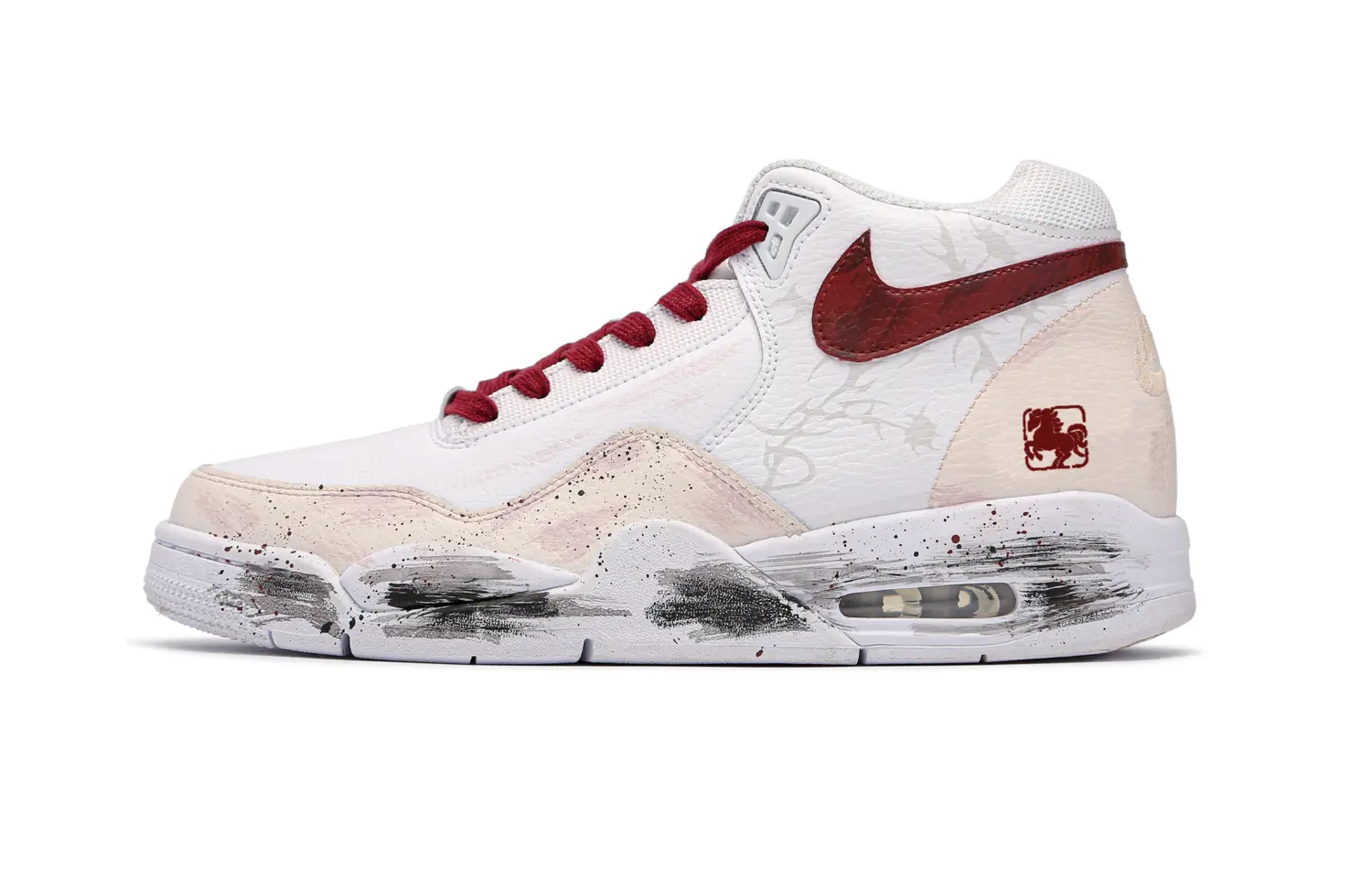 

Легендарные баскетбольные кроссовки Flight Legacy Blessings On The Galloping Horses мид-топ винтажные унисекс красные Nike, белый