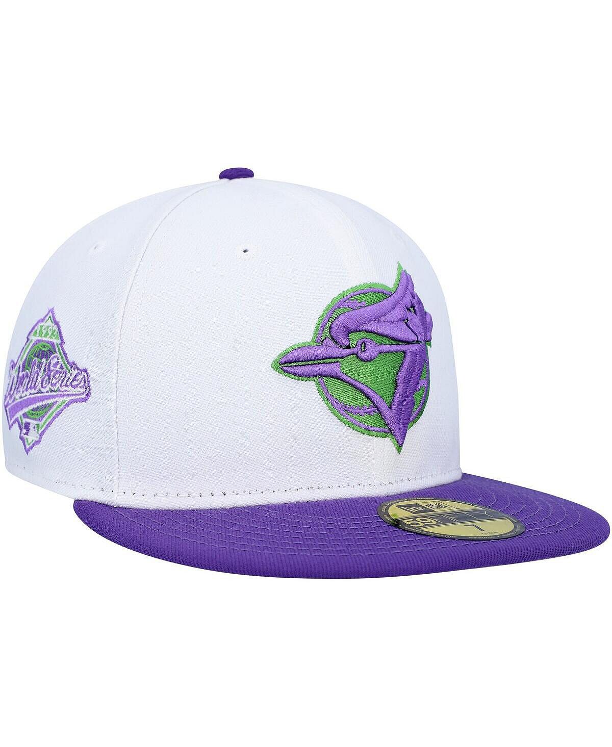 

Мужская белая кепка с боковой нашивкой Toronto Blue Jays 1993 World Series 59FIFTY. New Era