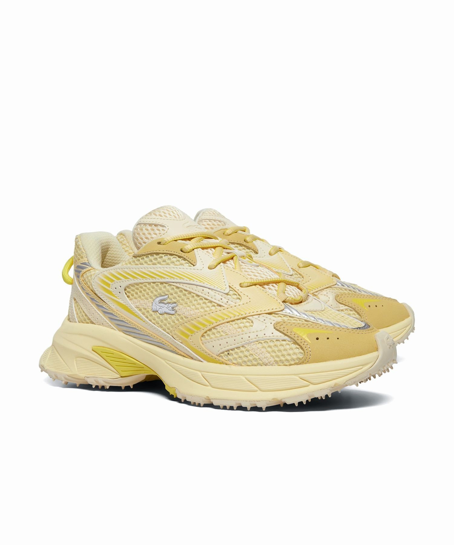 Мужские кроссовки L003 NEO SHOT 125 1 SMA Big Mesh High-Tech LACOSTE, Light Yellow — фото 4