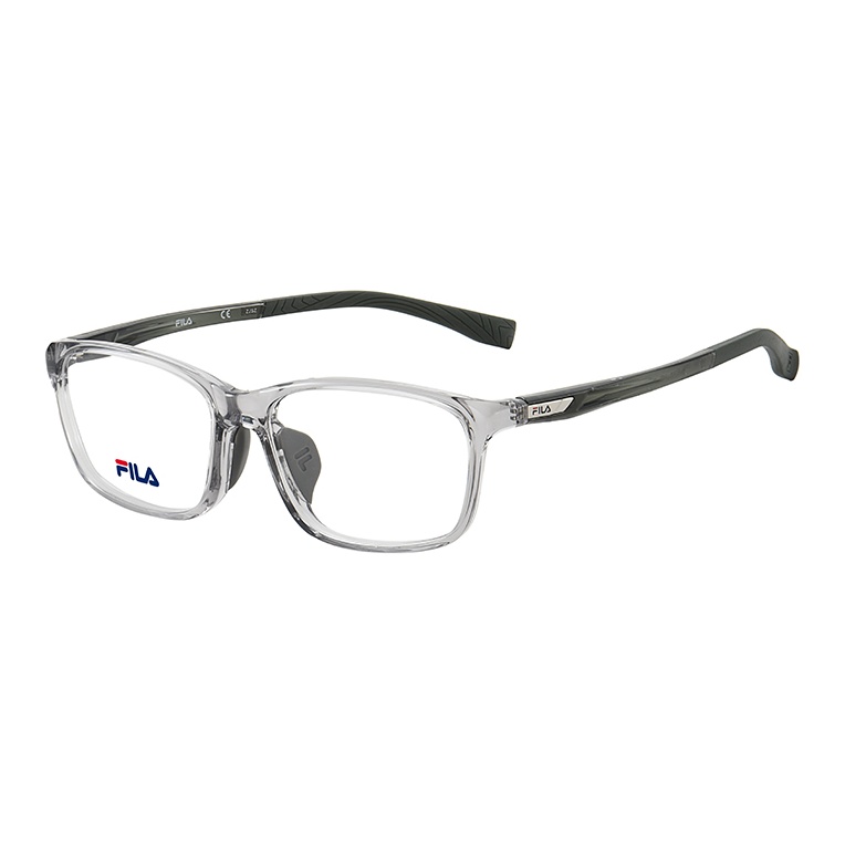 

FILA Пластиковая квадратная оправа очков от близорукости унисекс, 07F6 Translucent Grey