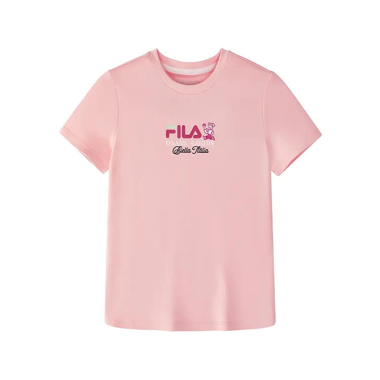 

Футболка YUANTIANZHI,LIANMINGKUAN свежий FILA KIDS, розовый