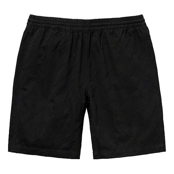 

Шорты fw19 week 1 jacquard logos twill short logo Supreme, черный