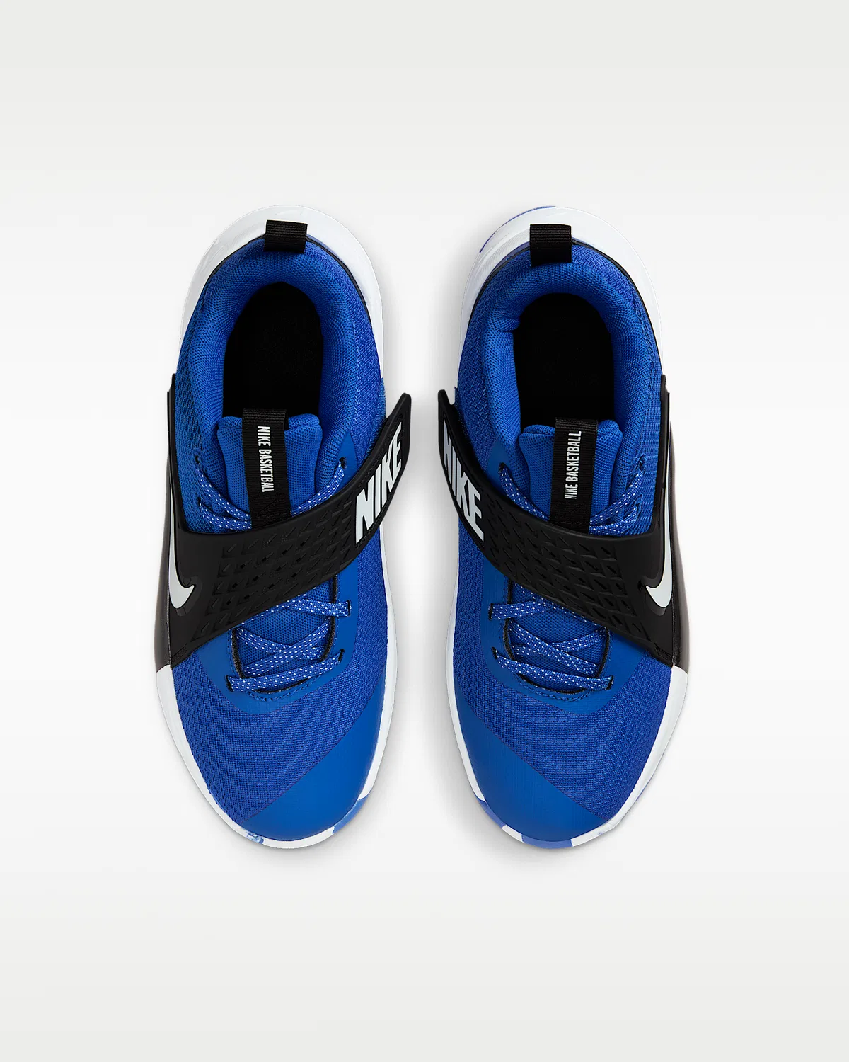 Детские баскетбольные кроссовки Nike Team Hustle D 12, Game Royal/Black/White — фото 4