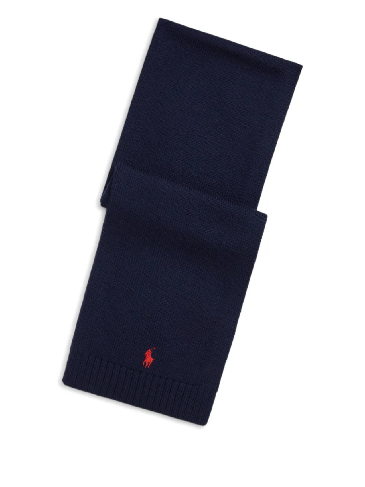 

POLO RALPH LAUREN KIDS шарф с вышивкой Polo Pony, синий