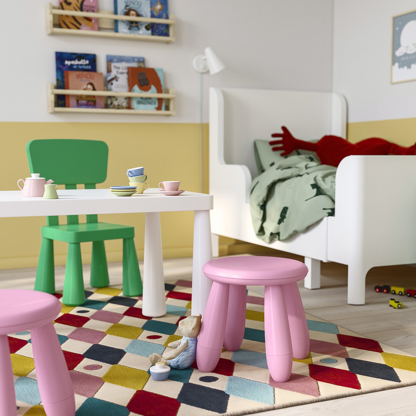 Детское кресло, для использования в помещении/на улице/розовое IKEA Mammut — фото 3