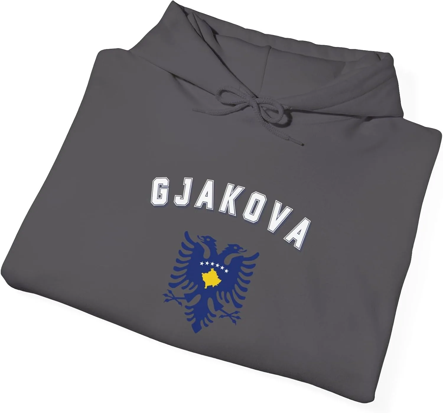 Уютная толстовка с капюшоном из плотной смесовой ткани, мягкая и теплая, унисекс, для холодных дней - Альтернативные названия: Плюшевый хлопок-полиэстер GENERIC, Charcoal — фото 4