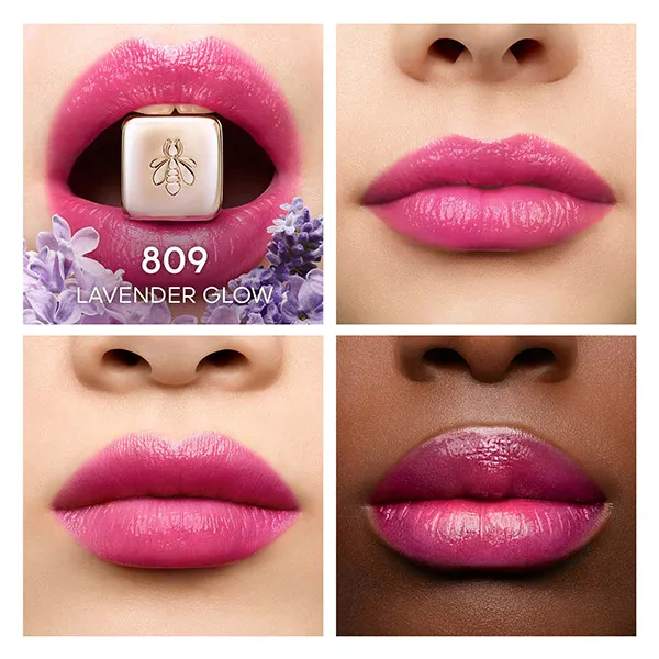 Тонированный бальзам для губ Kisskiss Bee Glow Guerlain, цвет lavender glow — фото 3