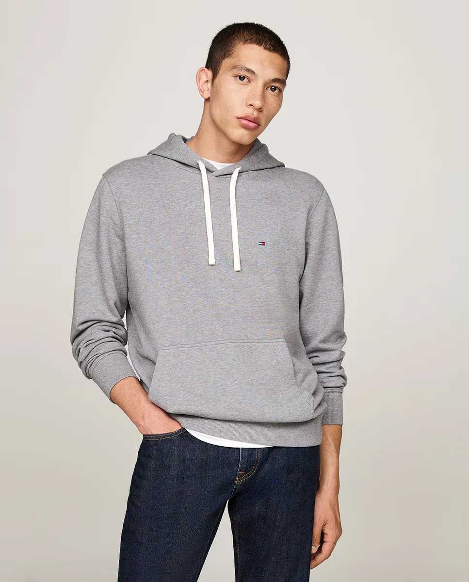 

Мужская толстовка с капюшоном Essential Tommy Hilfiger, серый