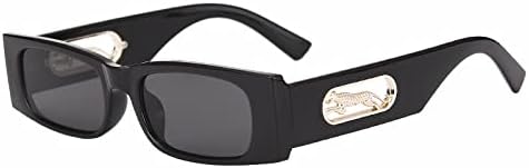 

Солнцезащитные очки прямоугольной формы 2026 года для женщин, модные квадратные солнцезащитные очки для мужчин, классические панк-очки, солнцезащитные очки UV400 MTZJH, Black