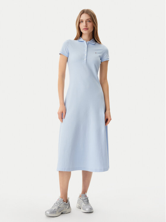 

Платье на каждый день обычный крой DW0DW20383 Tommy Jeans, голубой