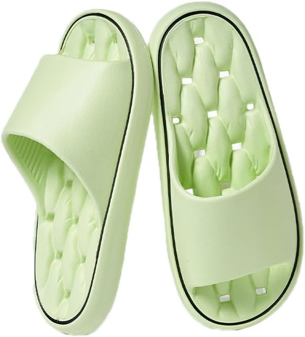 

Женские и мужские шлепанцы JadeRich, быстро сохнущие, для ванной, летние пляжные сандалии, противоскользящие, легкие, для дома и улицы, зеленый