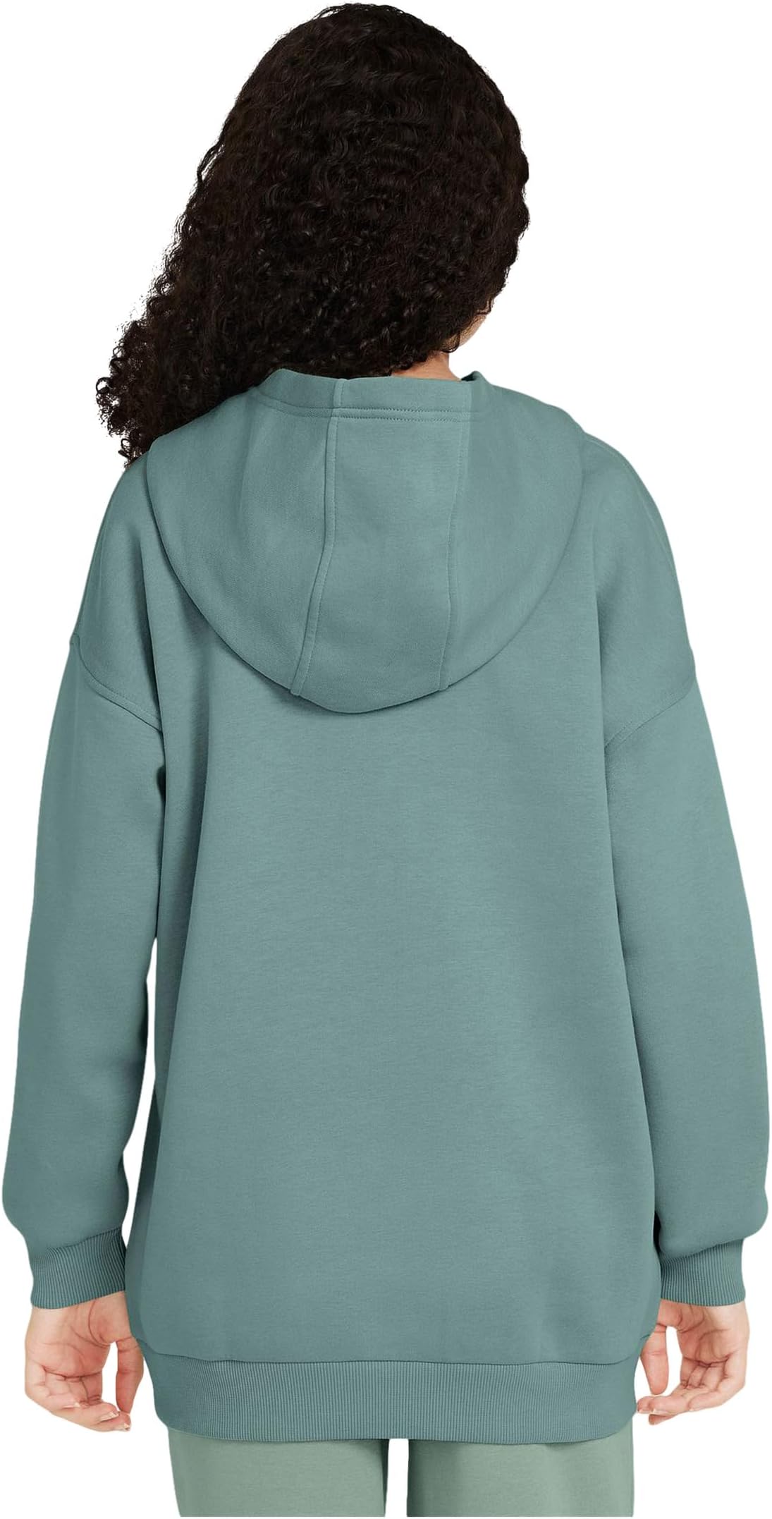 Худи Nike Kids Sportswear Club Fleece Oversized Pullover Hoodie, цвет Cannon/Cannon/White — фото 2