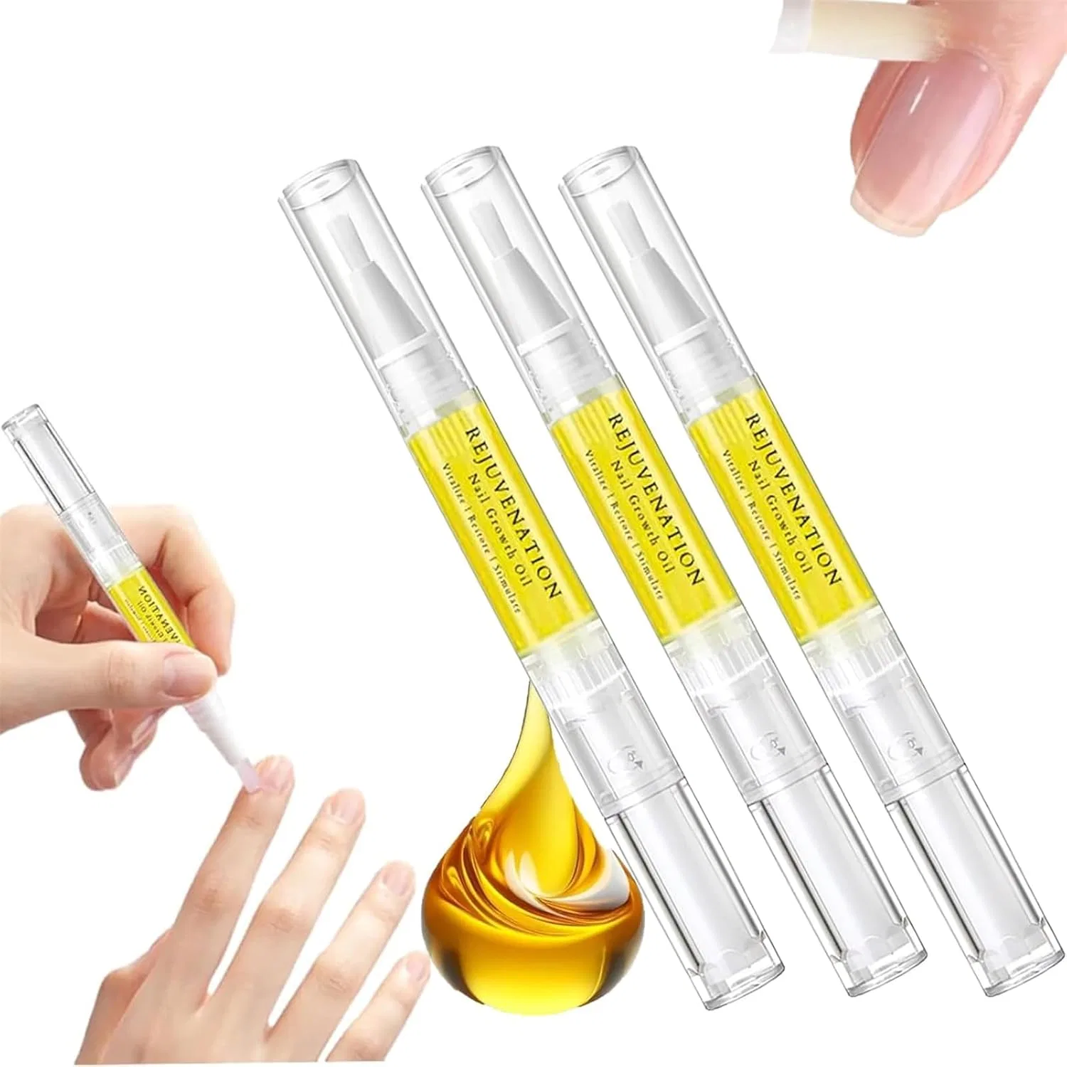 Масло для роста и укрепления ногтей Rejuvenation Yanobia, 3 Pieces.