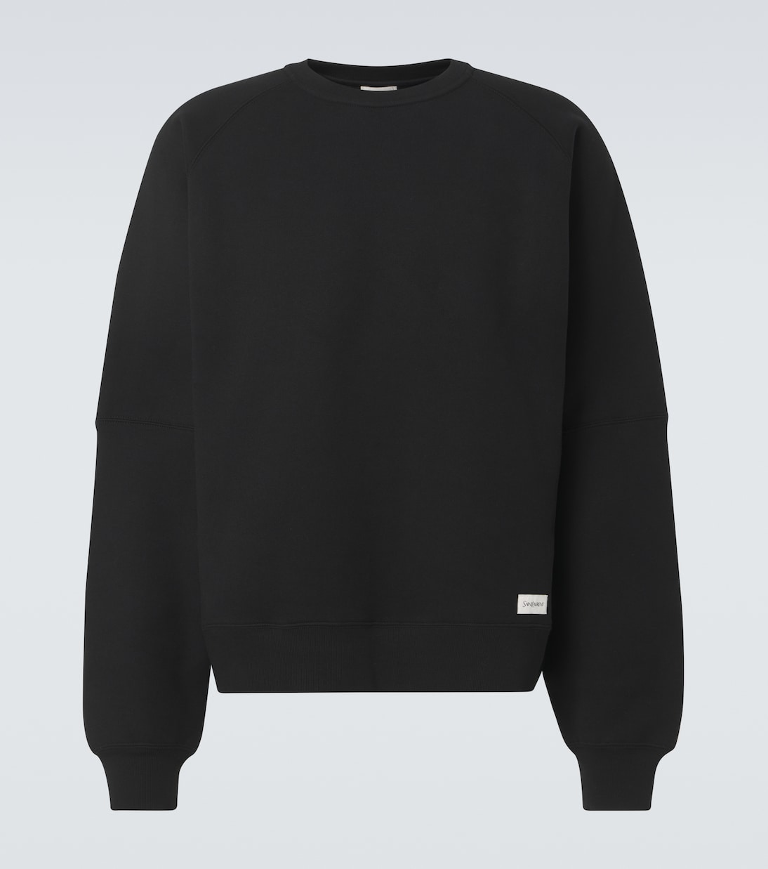 

Хлопковый свитшот Saint Laurent, черный