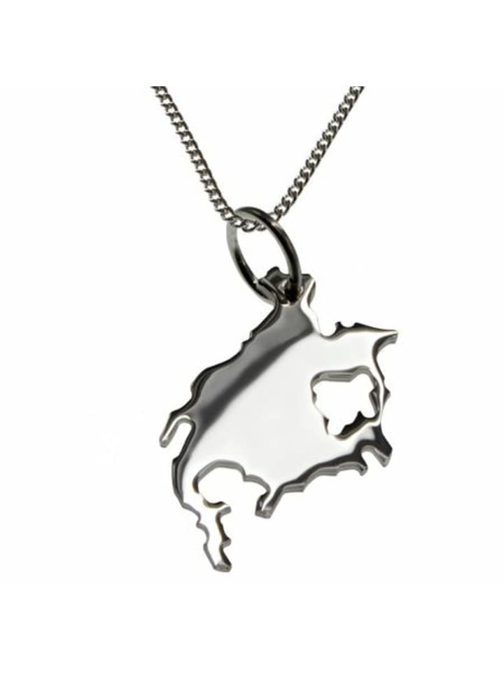 

Schmuckador Колье 50 см + кулон "Северная Америка" из чистого серебра 925 пробы