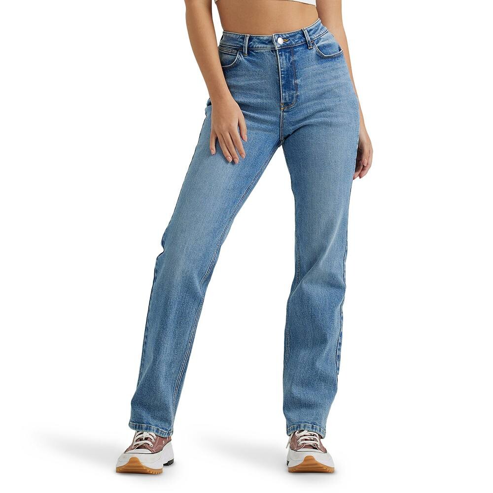 

Женские прямые джинсы Wrangler с высокой посадкой, цвет Ivy