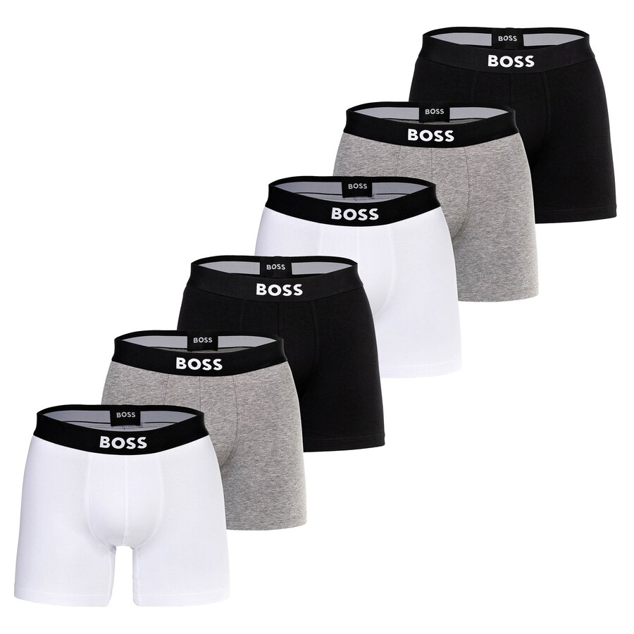 

Боксеры BOSS, цвет Grey/Black/White