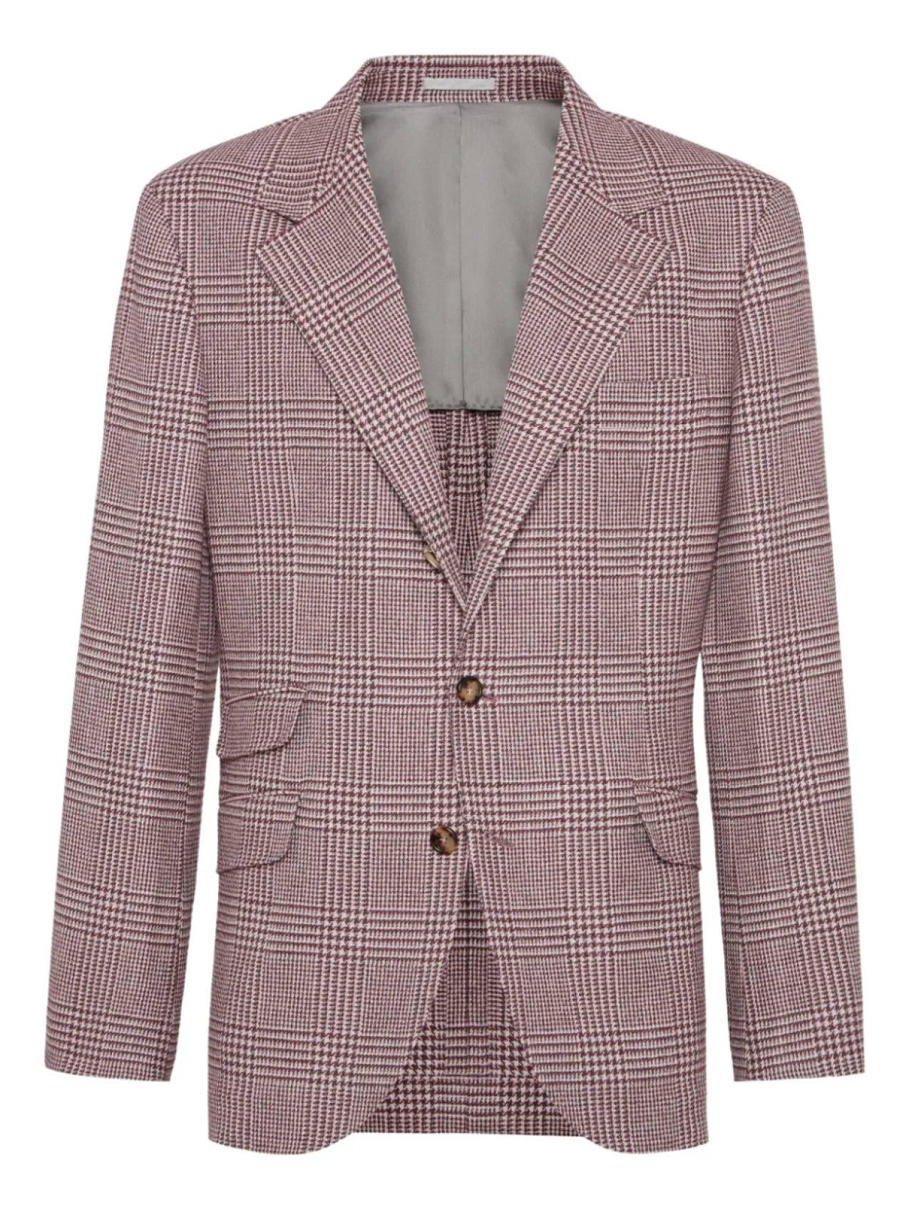 

Блейзер в клетку Brunello Cucinelli, красный