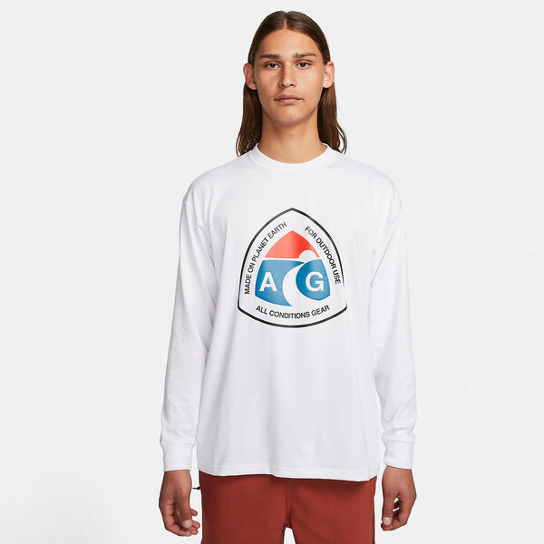 Рубашка acg outdoor sign long-sleeve shirt 'white' Nike, белый — фото 2