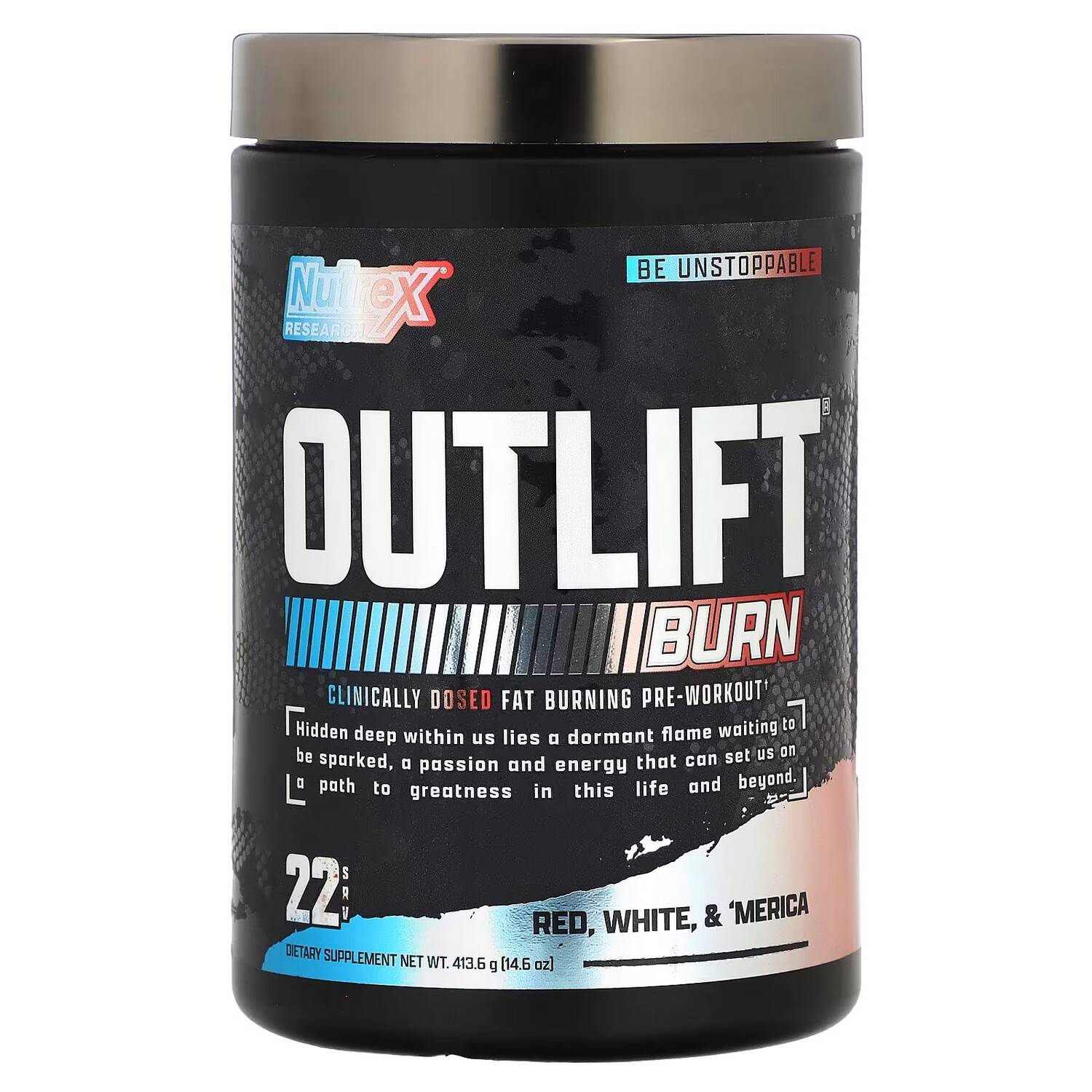 

Outlift, Burn, Red, White и 'Merica, 14,6 унции (413,6 г) Nutrex Research