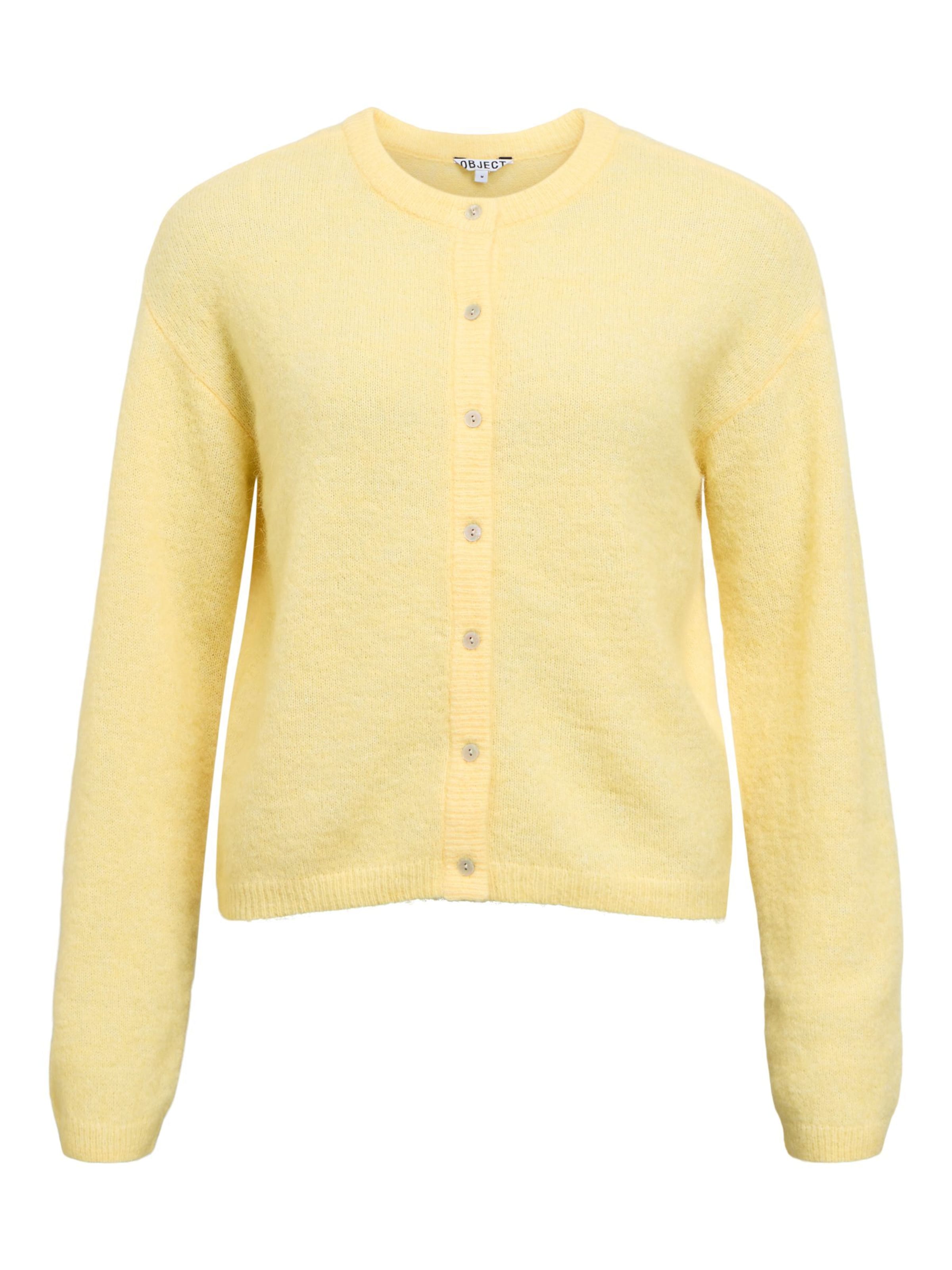 

OBJECT Кардиган 'OBJAgate' вязаный, желтый