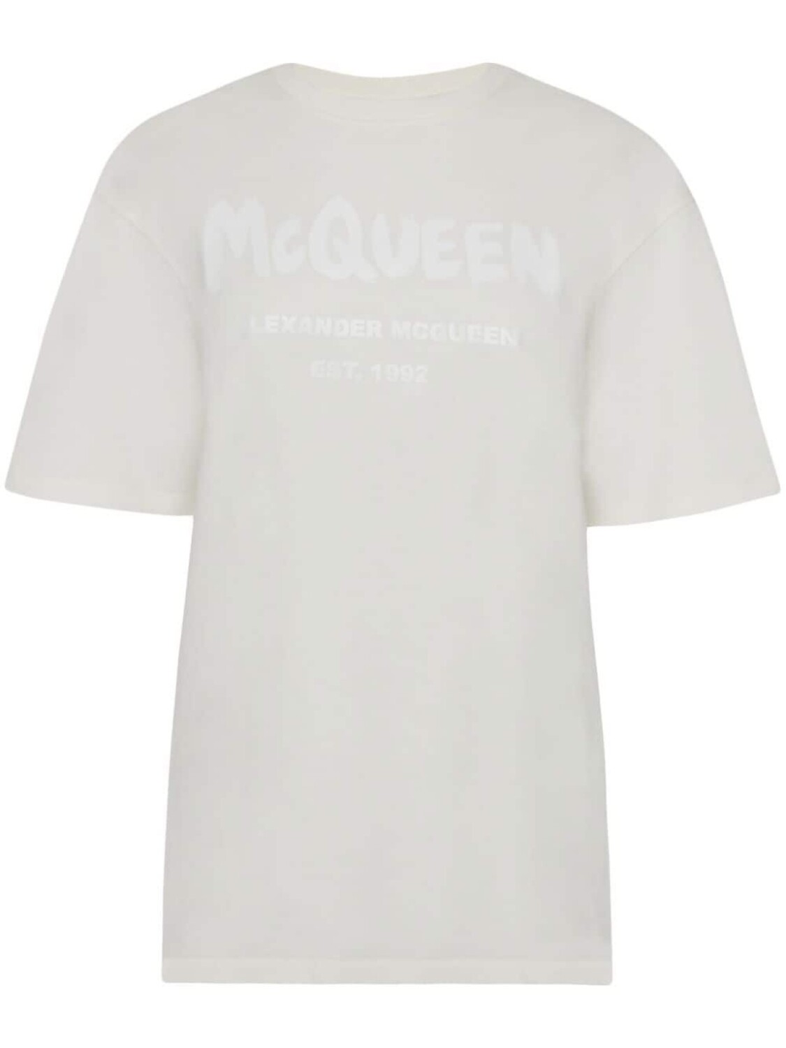 

Alexander McQueen футболка с логотипом, белый