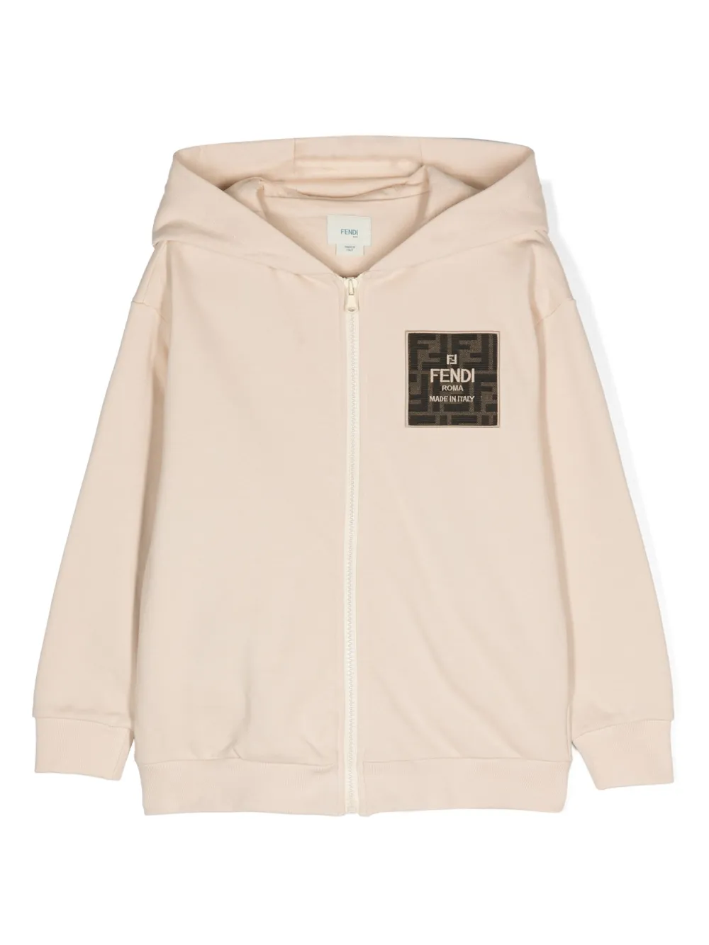 

Худи на молнии с логотипом FENDI KIDS, нейтральный