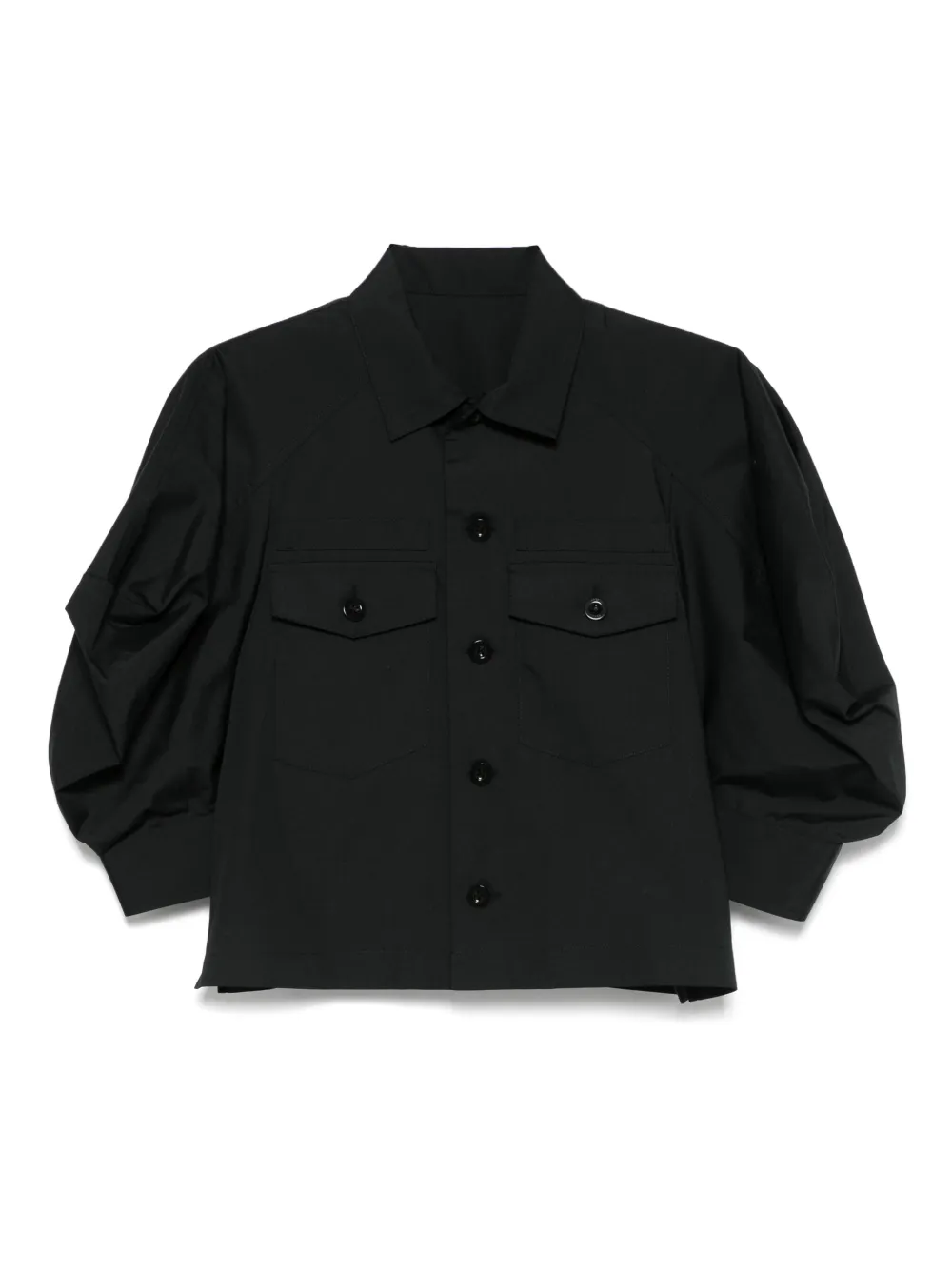 

Поплиновая рубашка Sacai, черный