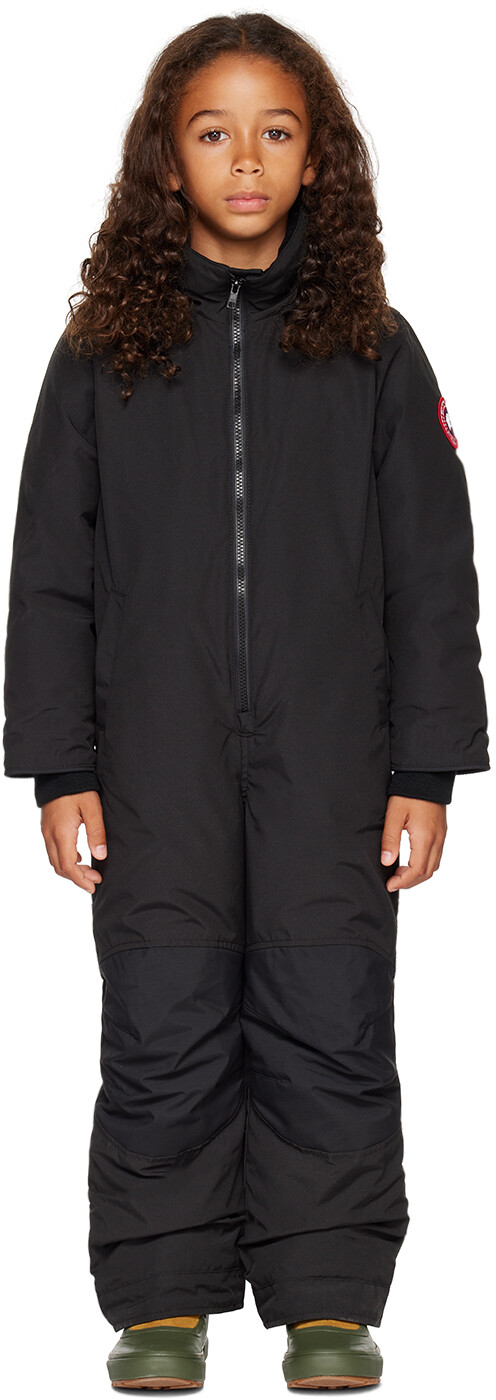 

Детский черный зимний комбинезон Grizzly Canada Goose Kids