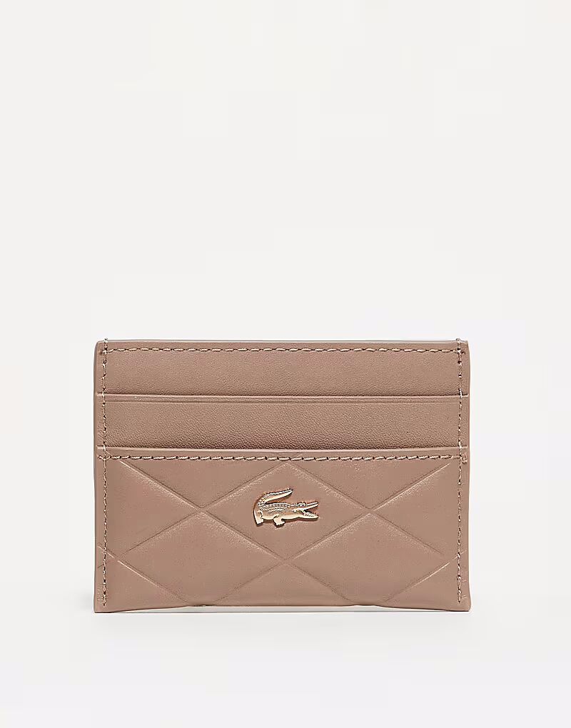 

Стеганый держатель карт нейтрального цвета Lacoste