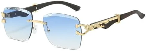 

Солнцезащитные очки прямоугольной формы 2027 года для женщин и мужчин, с градиентными линзами, золотистой оправой и защитой от УФ-излучения UV400 MTZJH, C6