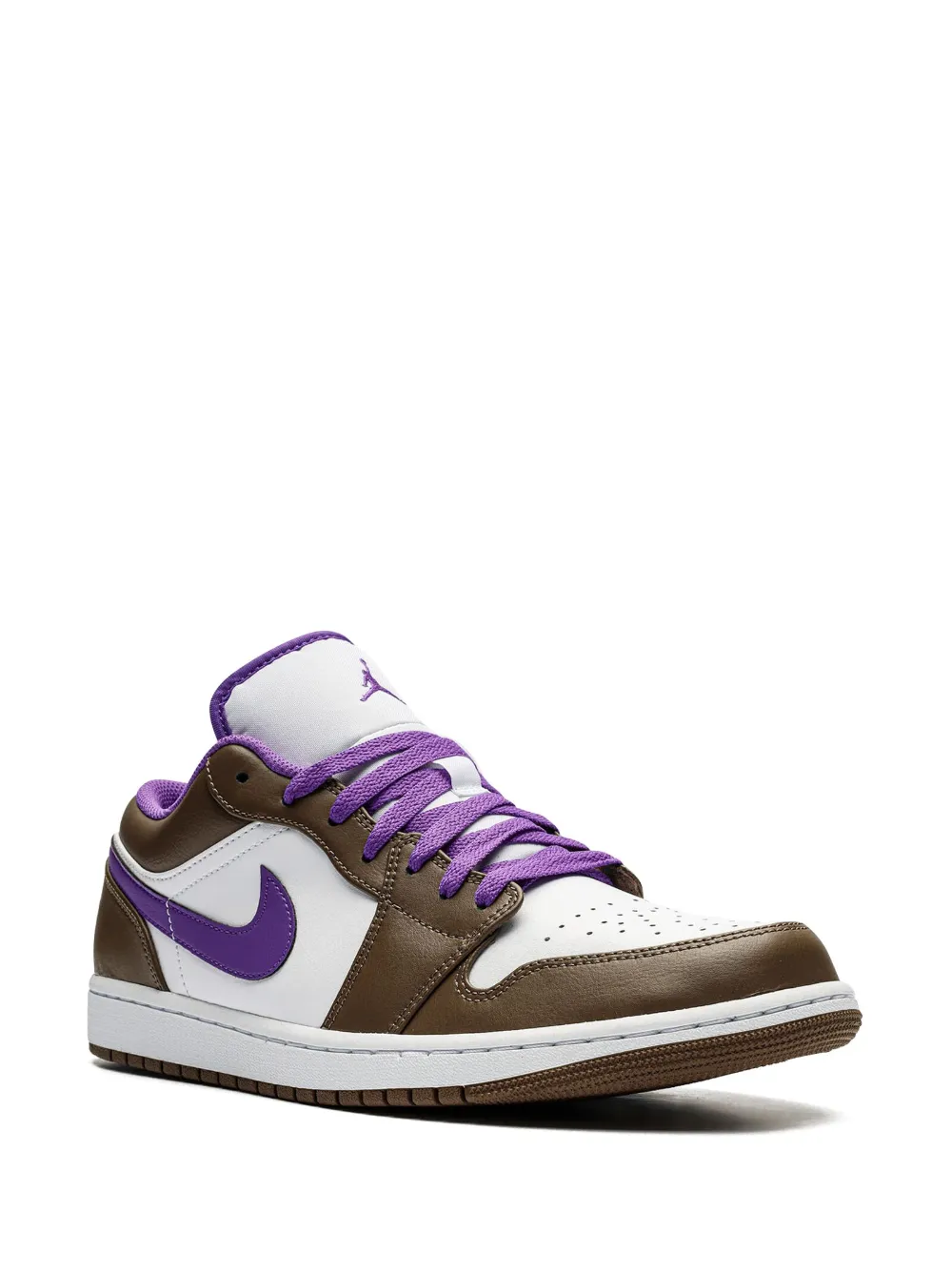 Кроссовки Air Jordan 1 Low Purple Mocha, белый — фото 2