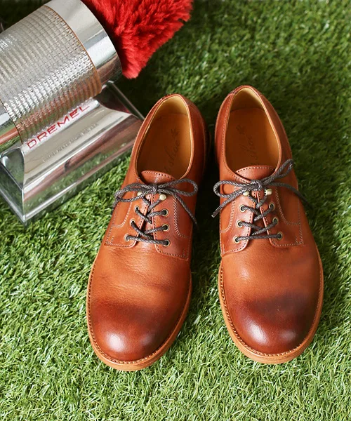 Мужские туфли из кожи sot Plain Toe Кэмел
