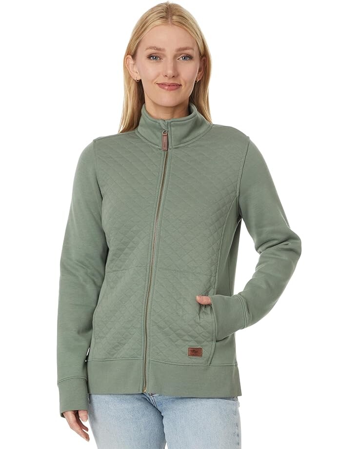 

Толстовка L.L.Bean Quilted Full Zip Sweatshirt, цвет Sea Green