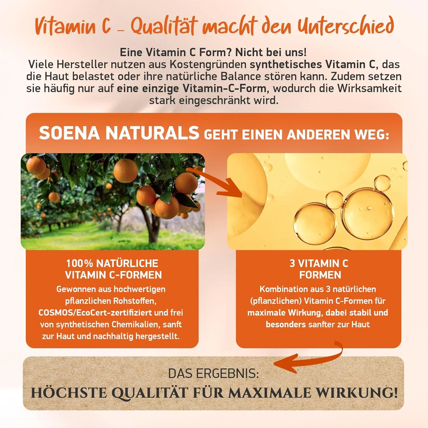 Сыворотка Soena — Органическая для лица с витамином C Naturals — фото 2