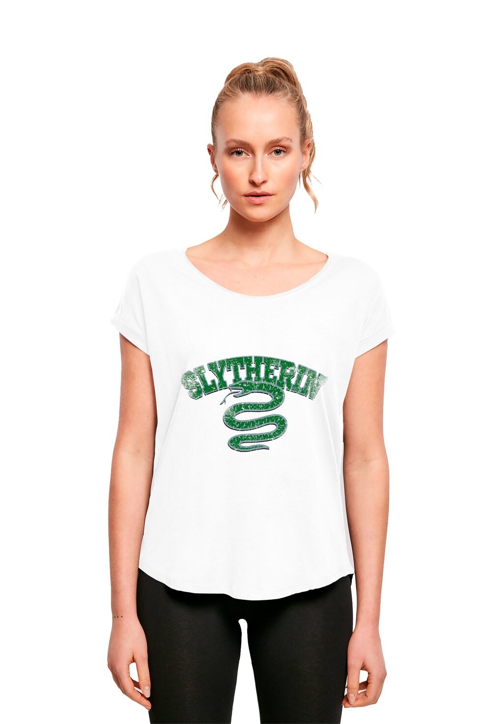 

Футболка с принтом HARRY POTTER SLYTHERIN WAPPEN PREMIUM FILM MOVIE TV COMI F4NT4STIC, цвет white