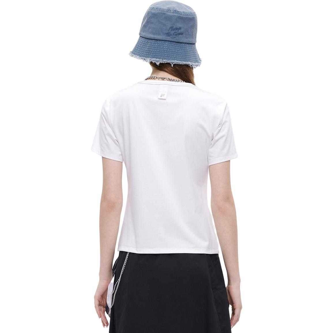 

Футболка с втачными рукавами женская стандартная белая FILA FUSION