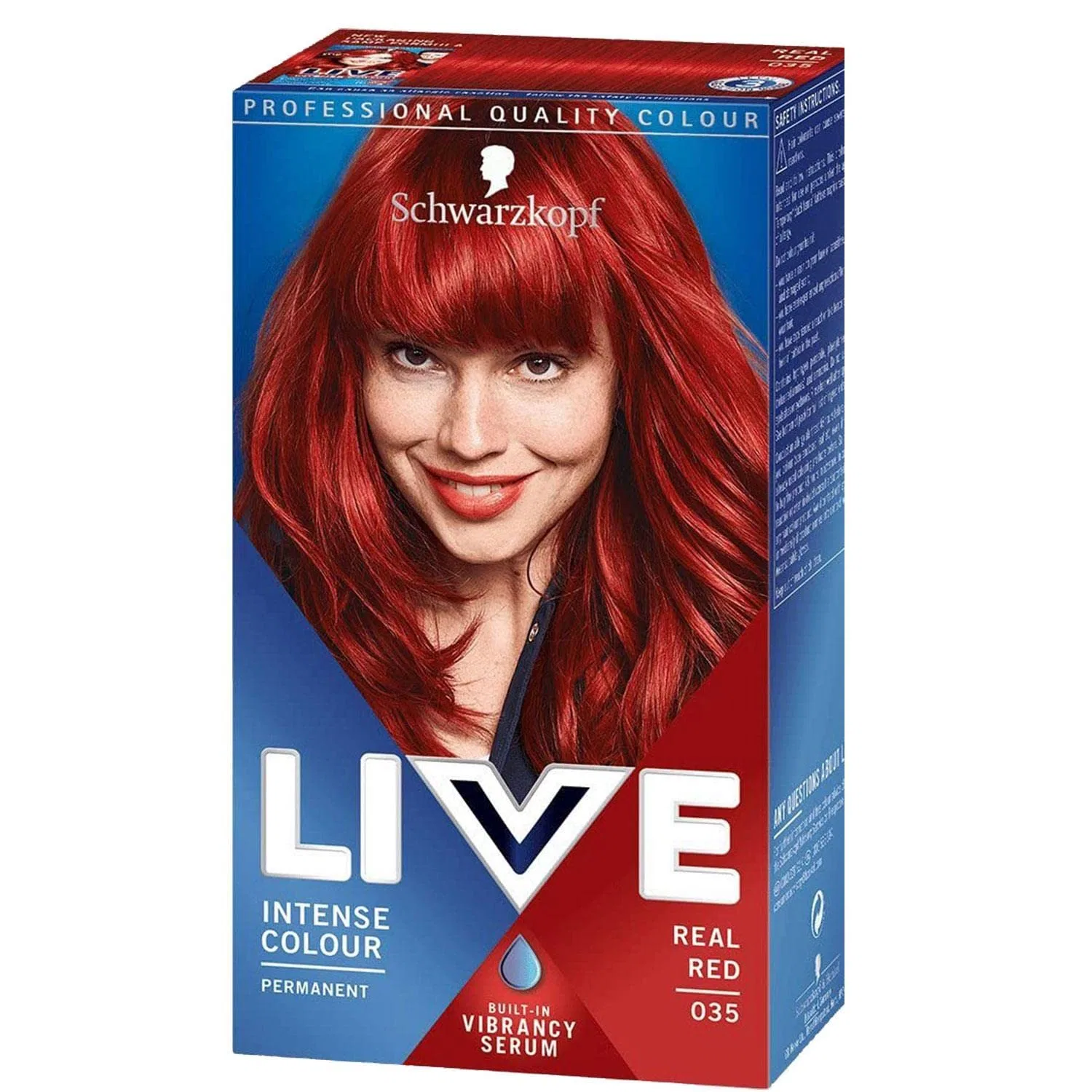Стойкая краска для волос Schwarzkopf Live Intense Colour 035 Real Red Dies&Das — фото 3