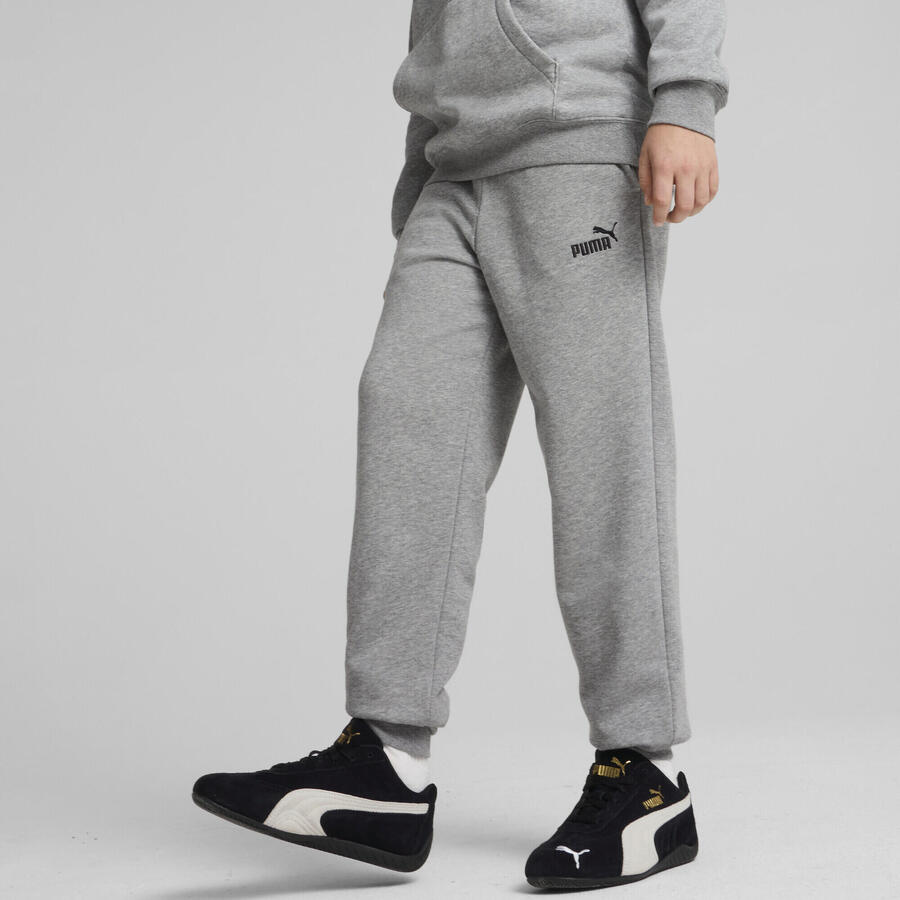 Спортивные брюки ESS No. 1 с логотипом для мальчиков PUMA, цвет средний серый меланж — фото 2