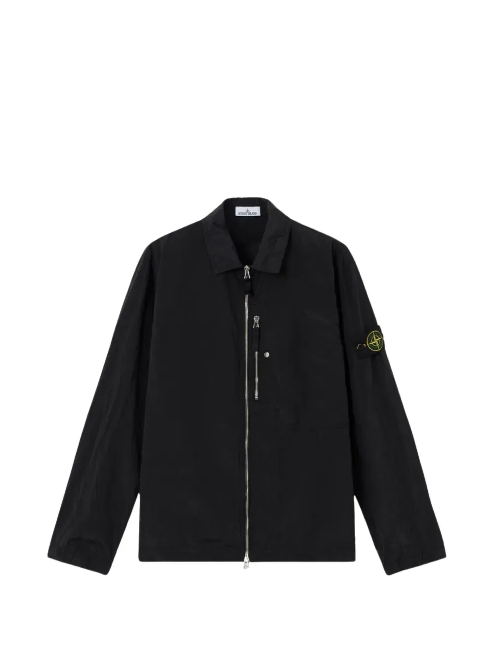 Куртка-рубашка на молнии Stone Island, черный
