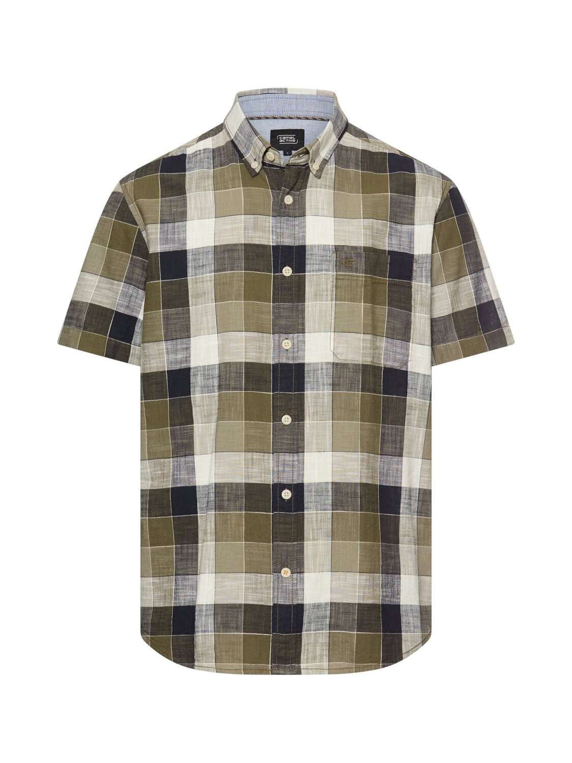 

CAMEL ACTIVE Рубашка на пуговицах Regular fit в цвете хаки, оливковый