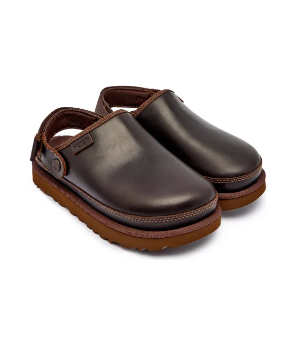 Кожаные сандалии-мюли 2в1 с сабо Goldenstar lthr regen Ugg, коричневый — фото 3