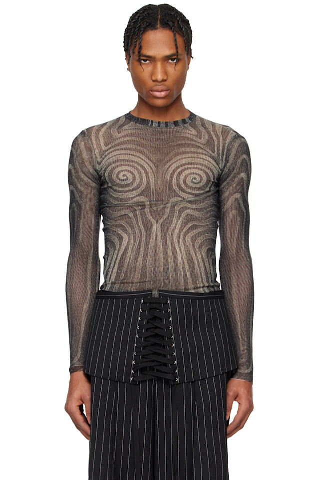 

Футболка Spirale Jean Paul Gaultier, черный