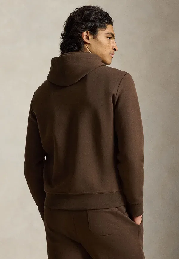 Толстовка с капюшоном двойной вязки Polo Ralph Lauren, мускатно-коричневый — фото 3