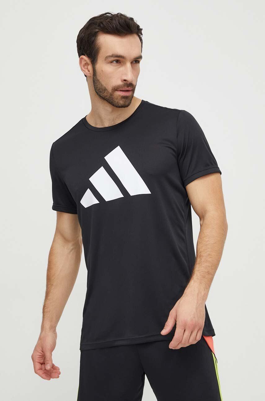 

Футболка для бега Run It adidas Performance, черный