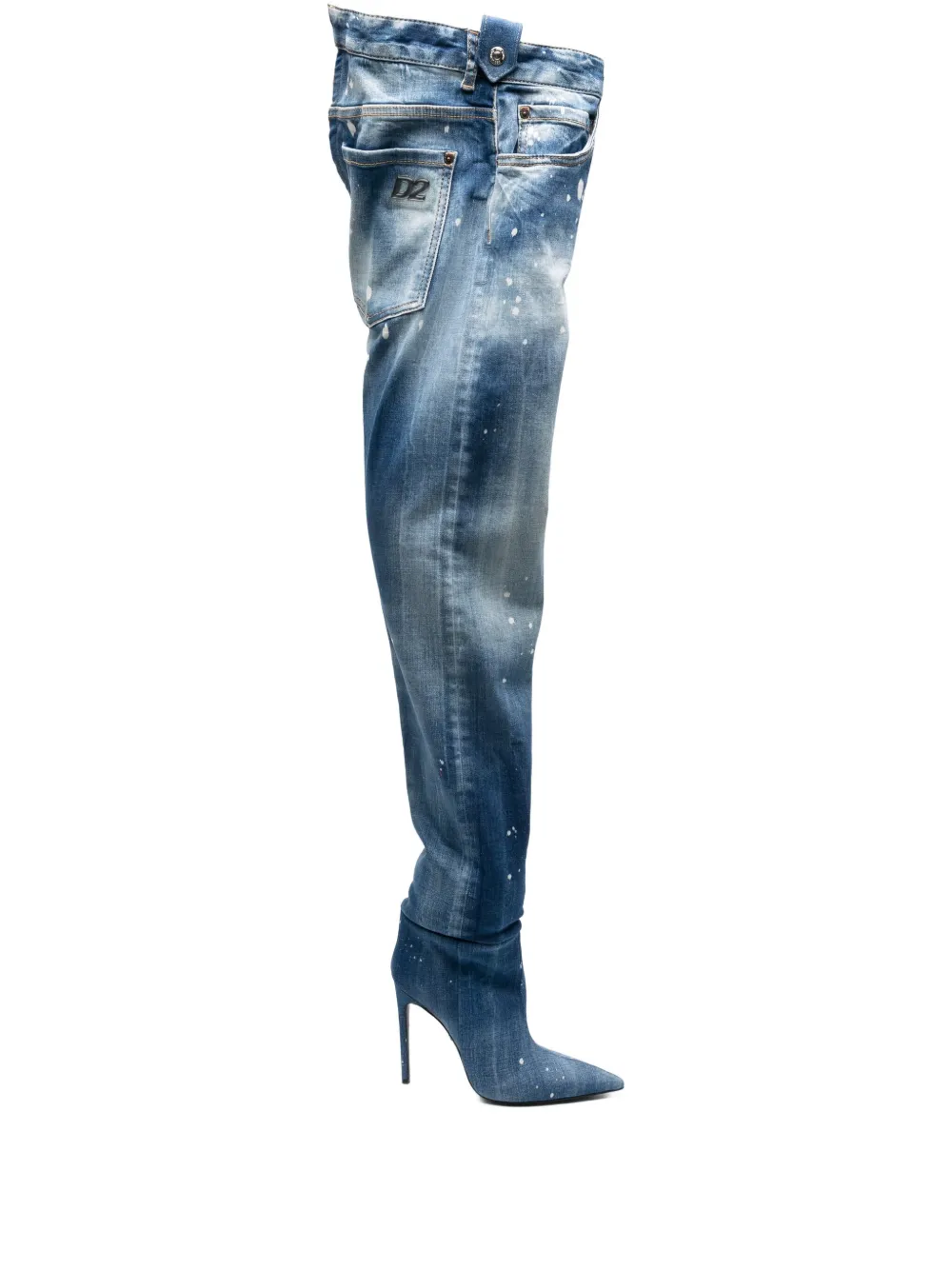 Джинсовые сапоги Dsquared1, синий